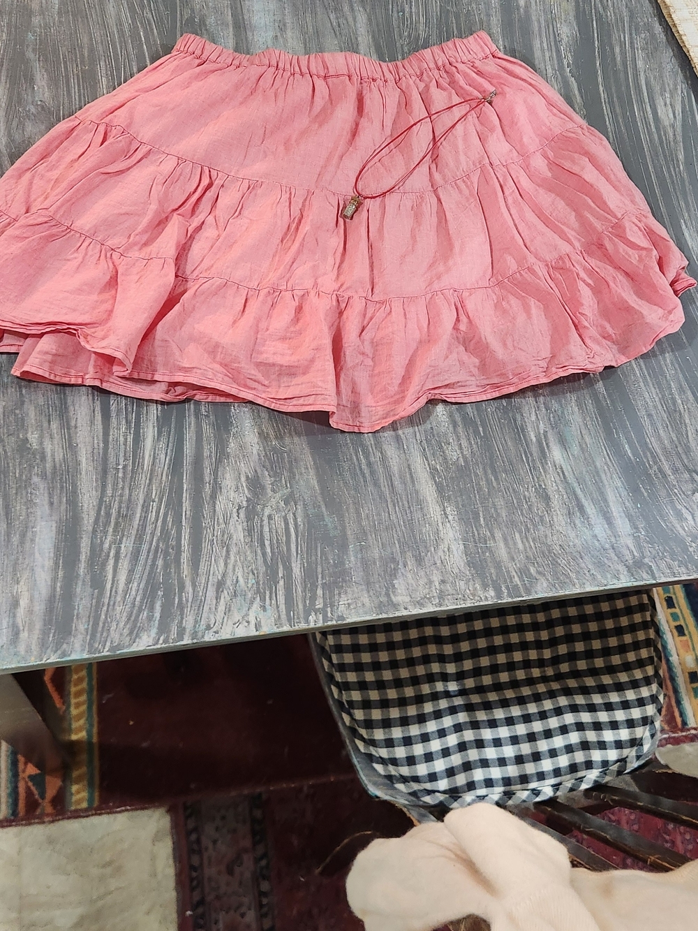 Mossimo Supply Co. Pink Tiered Circle Skirt